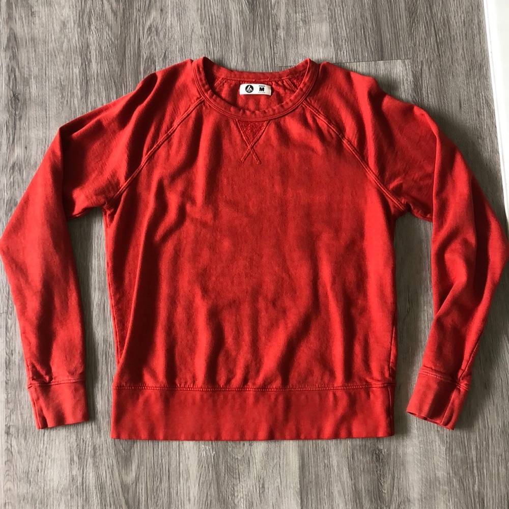 Super cute plain orange crew neck